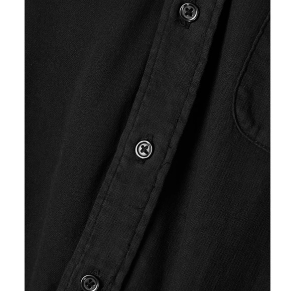 NWT R13 Gathered Hem Cotton Shirt - Black Causal - Picture 8 of 9